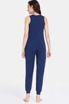 Zivame Disney Knit Cotton Loungewear Set - Medieval Blue — thumbnail 4